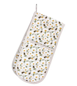 Fabric Double Oven Glove Daisy Bee