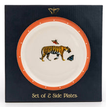 Load image into Gallery viewer, Set of 2 Tiger Peach Side Plates In Gift Box
