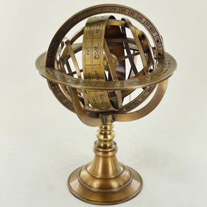 Globe Antique Brass Armillary Sphere