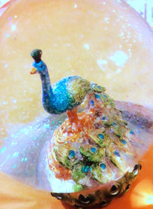 Peacock Snowglobe