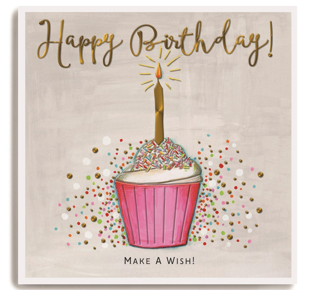 Make A Wish  - Happy Birthday   - Ooh La La  Greetings Card