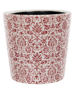 Red Pattern Pot