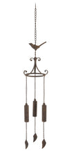 Load image into Gallery viewer, Bird rust effect Wind Chime
