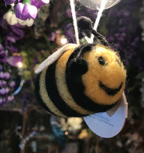 Load image into Gallery viewer, Bee Happy Felt Hanging Decoration

