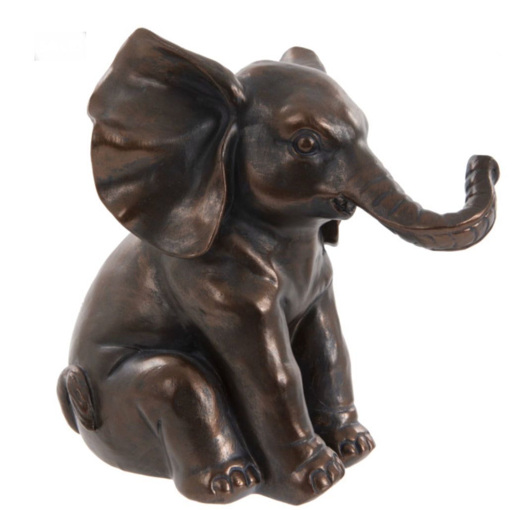 Elephant in a Bronzed Effect