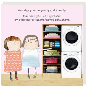 Washer Dryer - Greeting Cards -  Rosie Made A Thing
