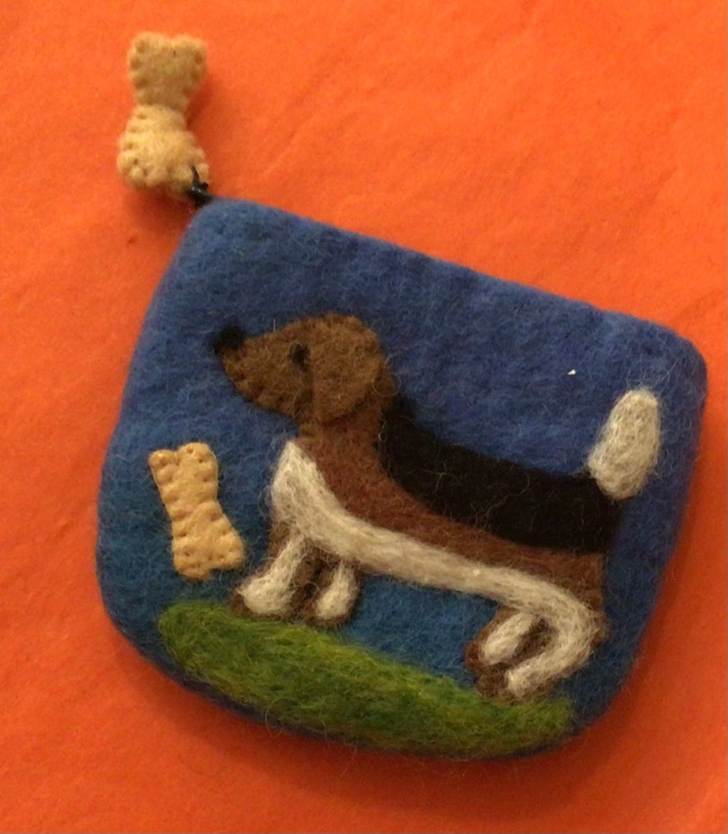 Felt wool Dog Purse