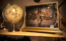 Load image into Gallery viewer, Mechanical Mirrored Mantle Clock in Gold
