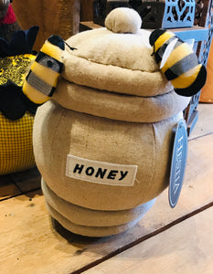 Bee Honey Pot Doorstop