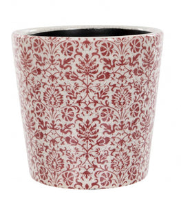 Red Pattern Pot