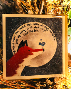 “Friends” Fox Under The Moon - Greeting Cards