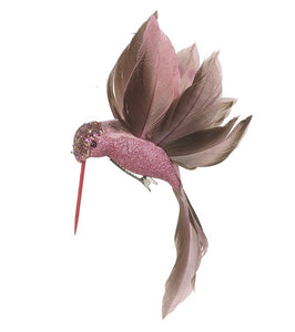 Pink Bird With Feather Wings decoration clip