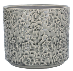 Grey Ceramic Pot Cover