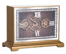 Load image into Gallery viewer, Mechanical Mirrored Mantle Clock in Gold
