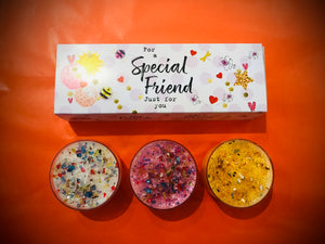 Set of 3 Luxury Special Friend Candles