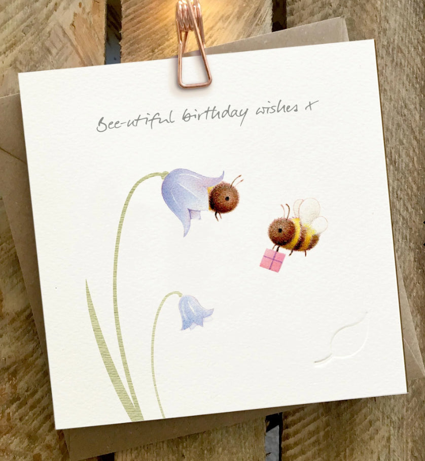 Bee-utiful Birthday Wishes~Ginger Betty Greeting cards