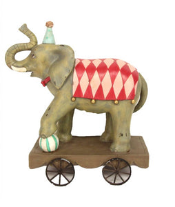 Resin Elephant on Wheels