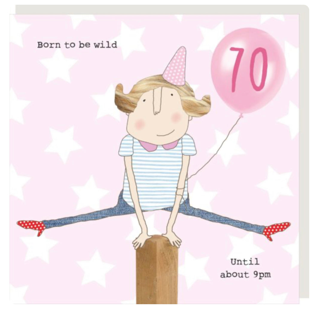 Born To Be Wild 70  - Greeting Cards -  Rosie Made A Thing