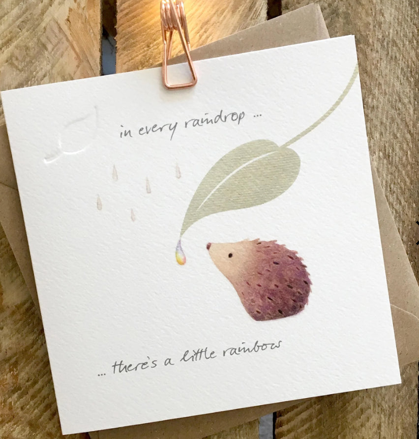 In Every raindrop……there’s a little rainbow  x!Ginger Betty Greeting cards