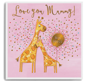 Love You Mummy Big Hugs - On Mothers Day - Mum  - Greetings Card