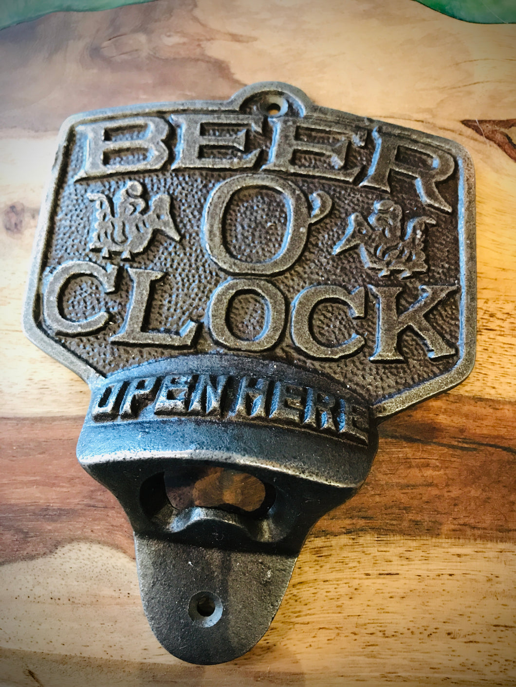 Beer O‘Clock Cast Iron Bottle Opener