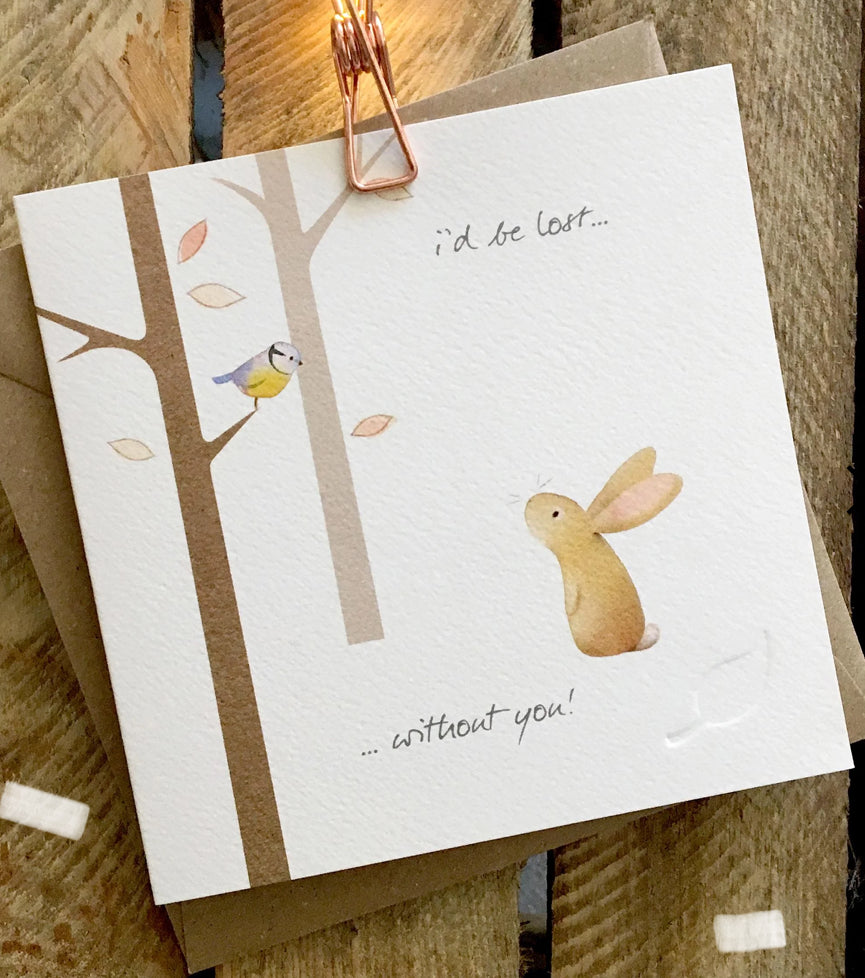 I’d Be Lost without you!~Ginger Betty Greeting Cards