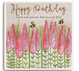Have a Blooming Marvellous Day  - Happy Birthday - Ooh La La  Greetings Card