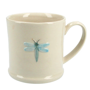 Dragonfly Ceramic Embossed Stoneware Mini Mug