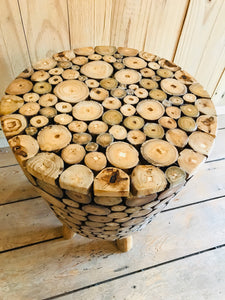 Wooden Plant Side Table