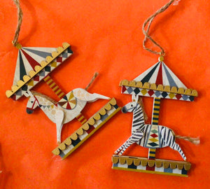 Wooden Carousel Decoration