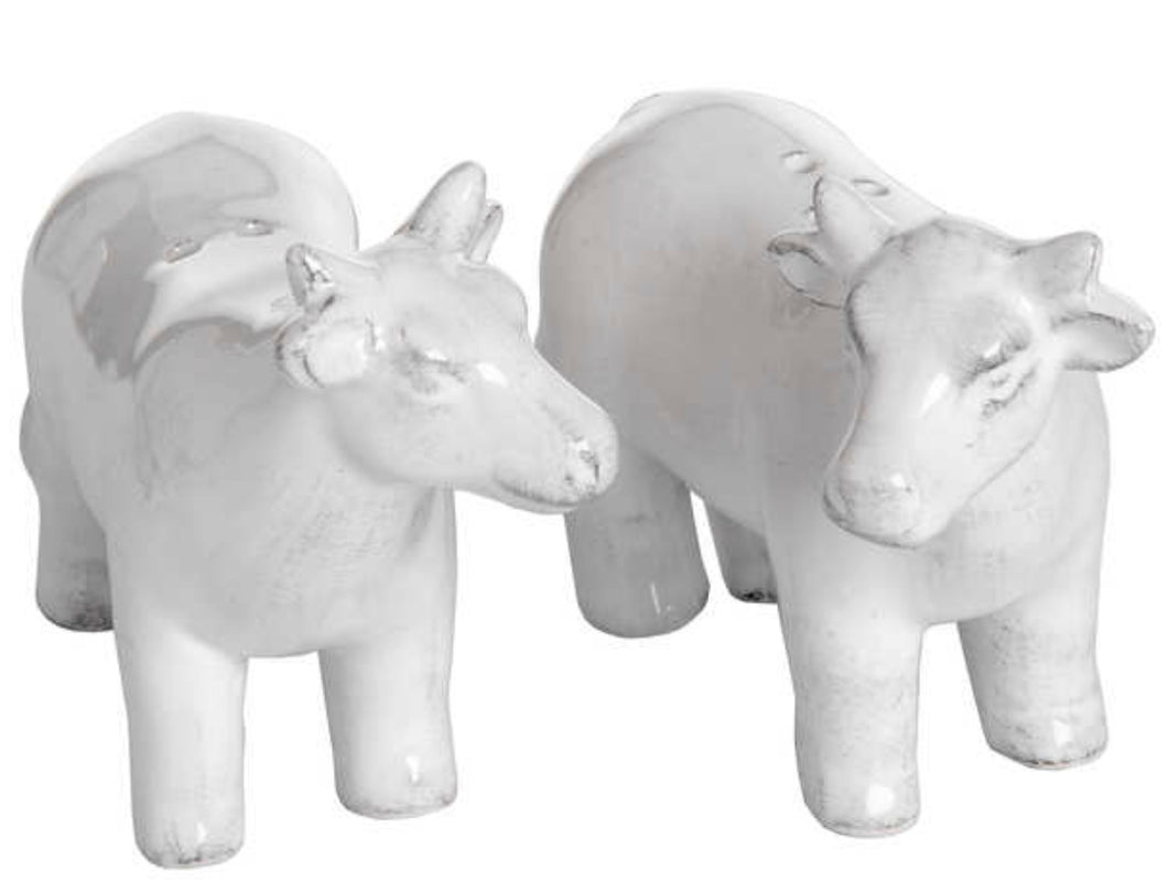 Set Of 2 Salt And Pepper Cows