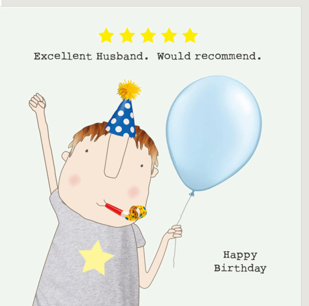 Five Star Husband - Greeting Cards -  Rosie Made A Thing