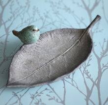 Load image into Gallery viewer, Bird On Leaf Ornament
