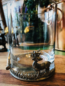 Pewter Stag Whiskey Glass