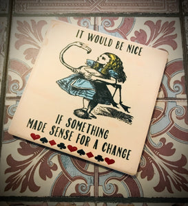 Alice in Wonderland Ceramic Coasters